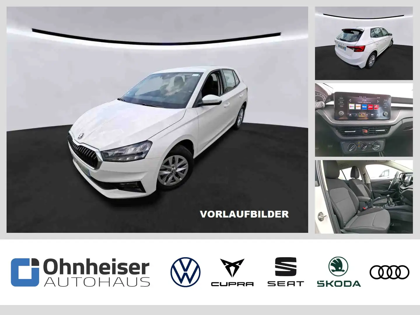 Skoda Fabia 1.0 TSI Selection LED*GRA*KLIMA*PDC*ALU*DAB+ Weiß - 1