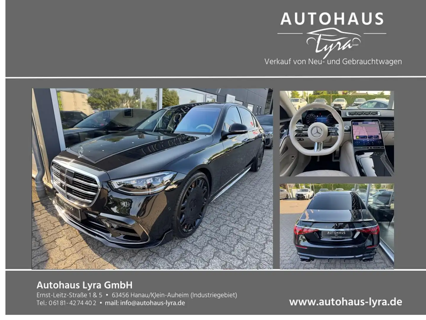 Mercedes-Benz S 400 d 4-Matic Brabus*LED*PANO*BURMESTER*360°KAM Schwarz - 1