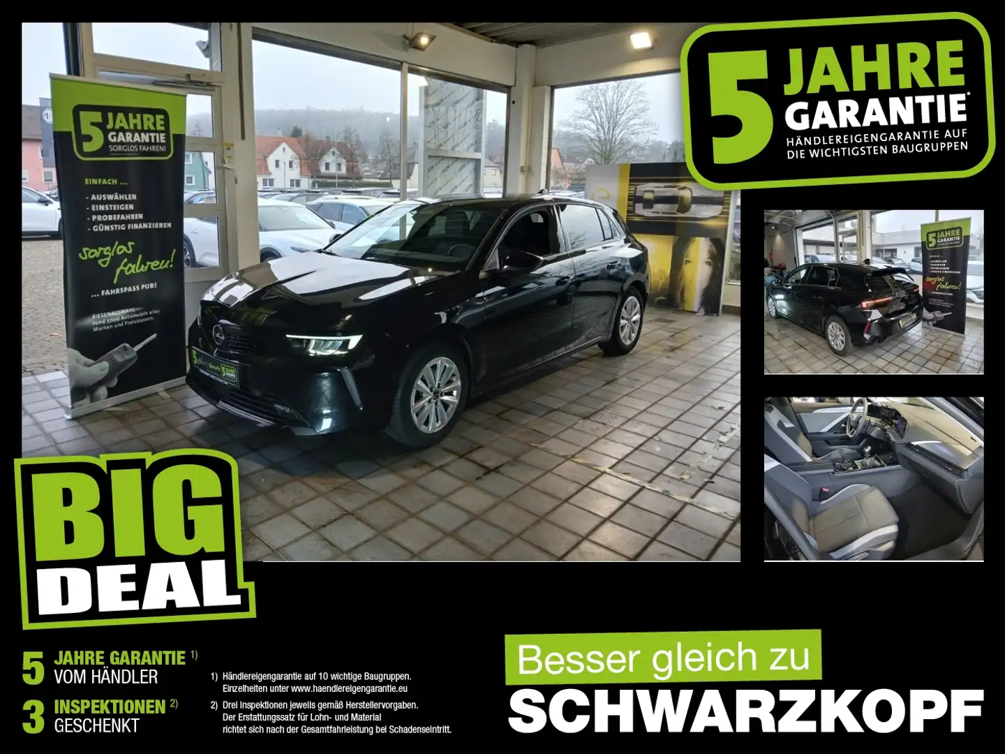 Opel Astra L 1.2T LED+Sitzheizung+Fernlichtass.+LM Schwarz - 1