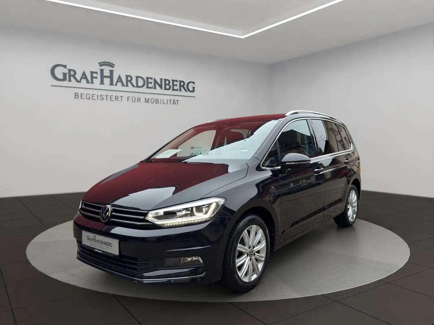Volkswagen Touran Highline 2.0 TDI DSG 7Sitze AHK Navi Schwarz - 1