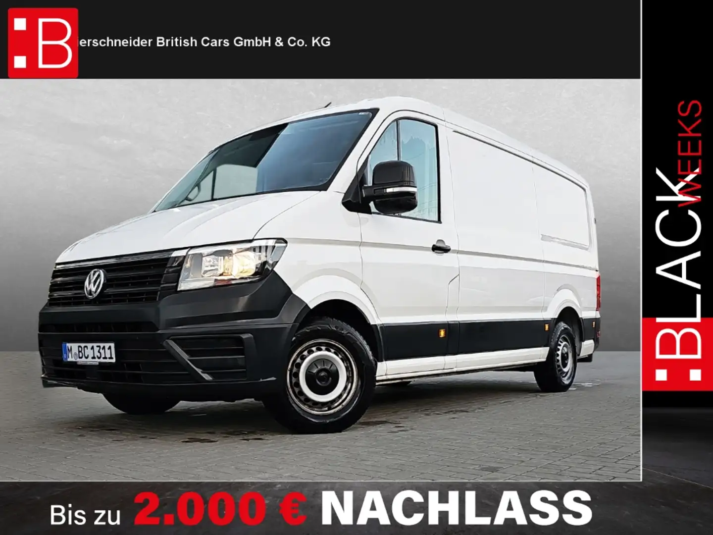 Volkswagen Crafter 35 Kasten 2.0 TDI 8-Fach Bereifung L3H1 Weiß - 1