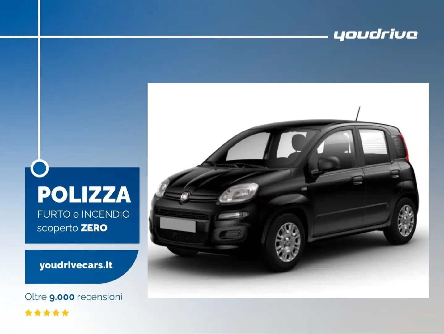 Fiat New Panda 1.0 FireFly S&S Hybrid Pop KM0 Nero - 1