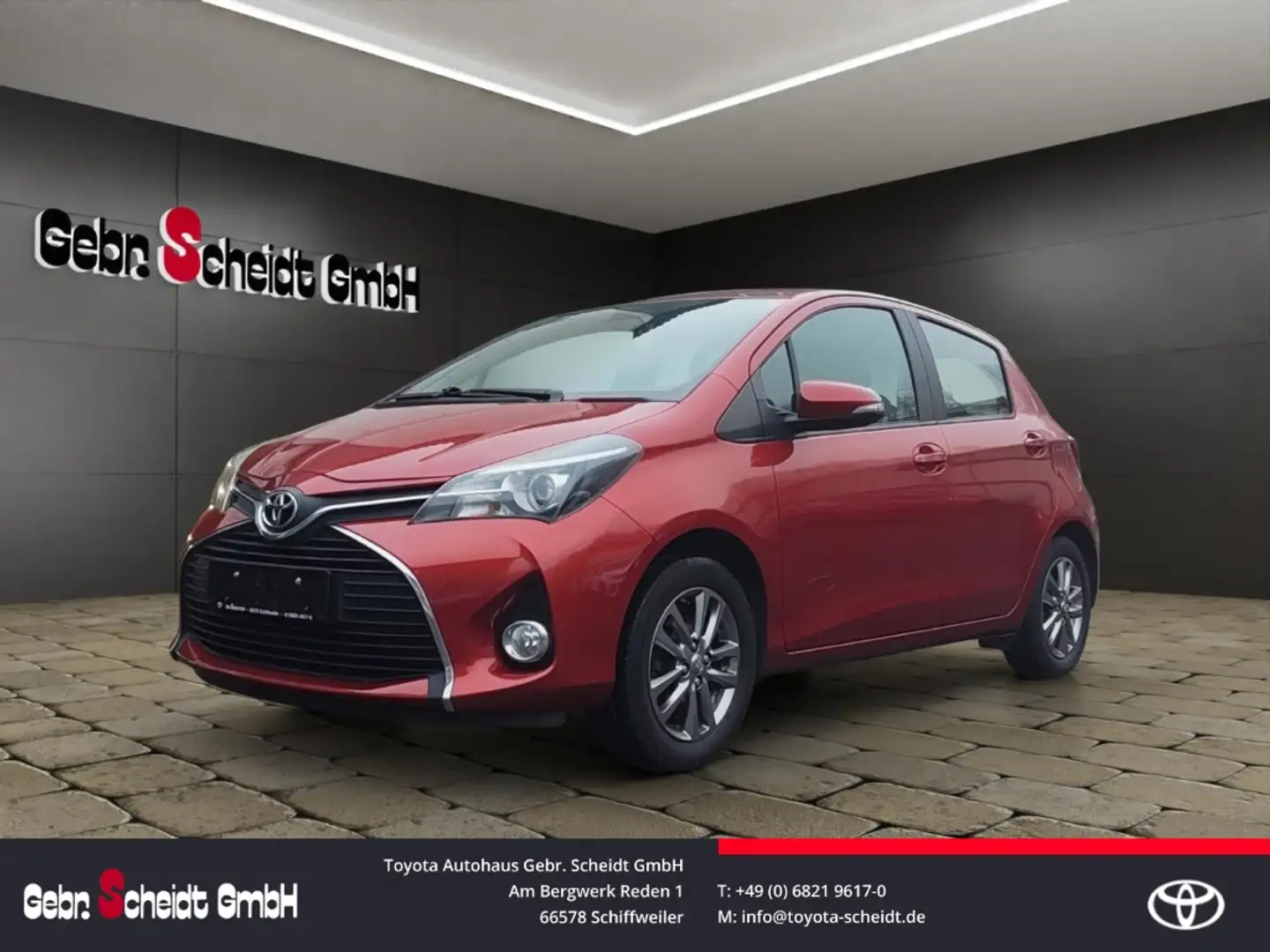 Toyota Yaris Comfort Rückfahrkamera Bluetooth Freisprecheinrich Rot - 1