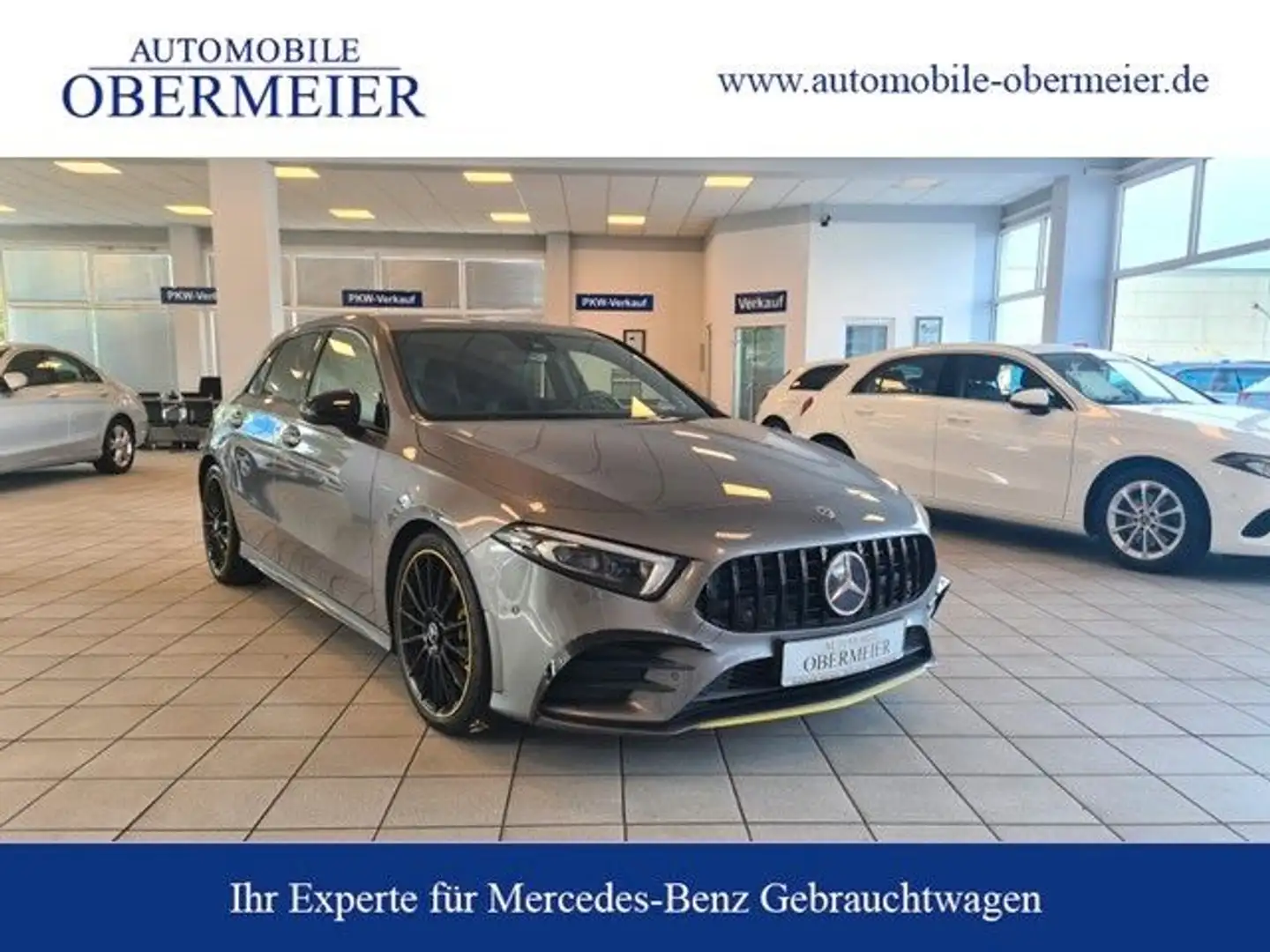 Mercedes-Benz A 250 Edition 1/AMG/Night 7G-DCT Rü-Ka LED SHZ Gris - 1