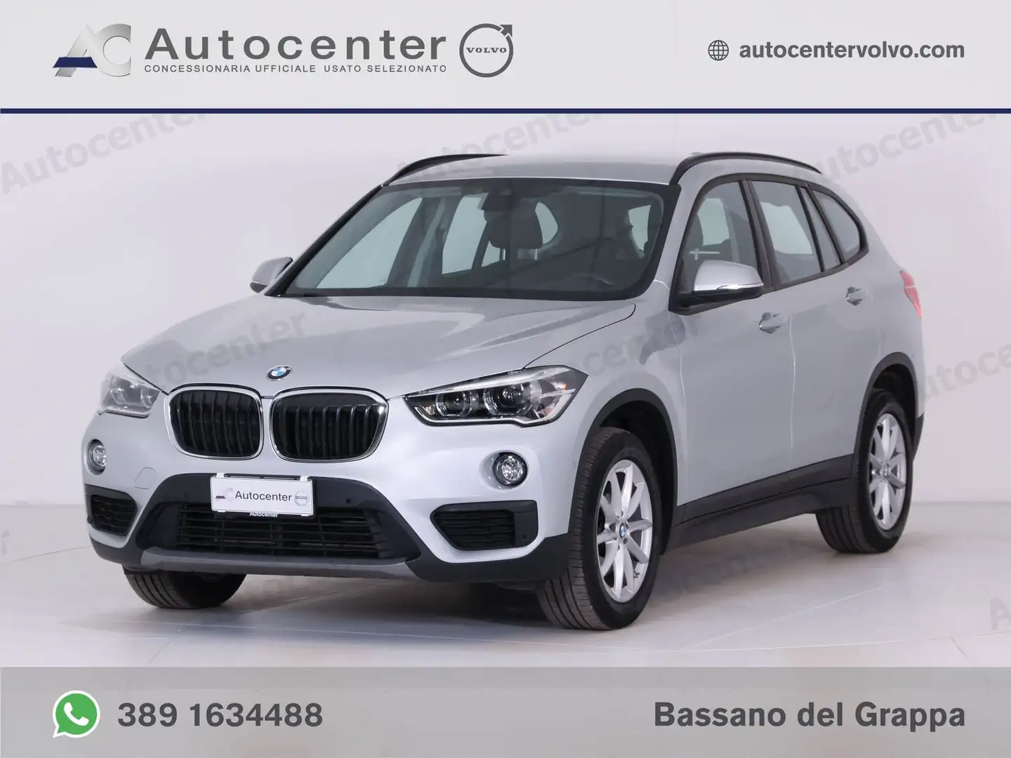 BMW X1 X1 sdrive18d Business auto my18 Argento - 1
