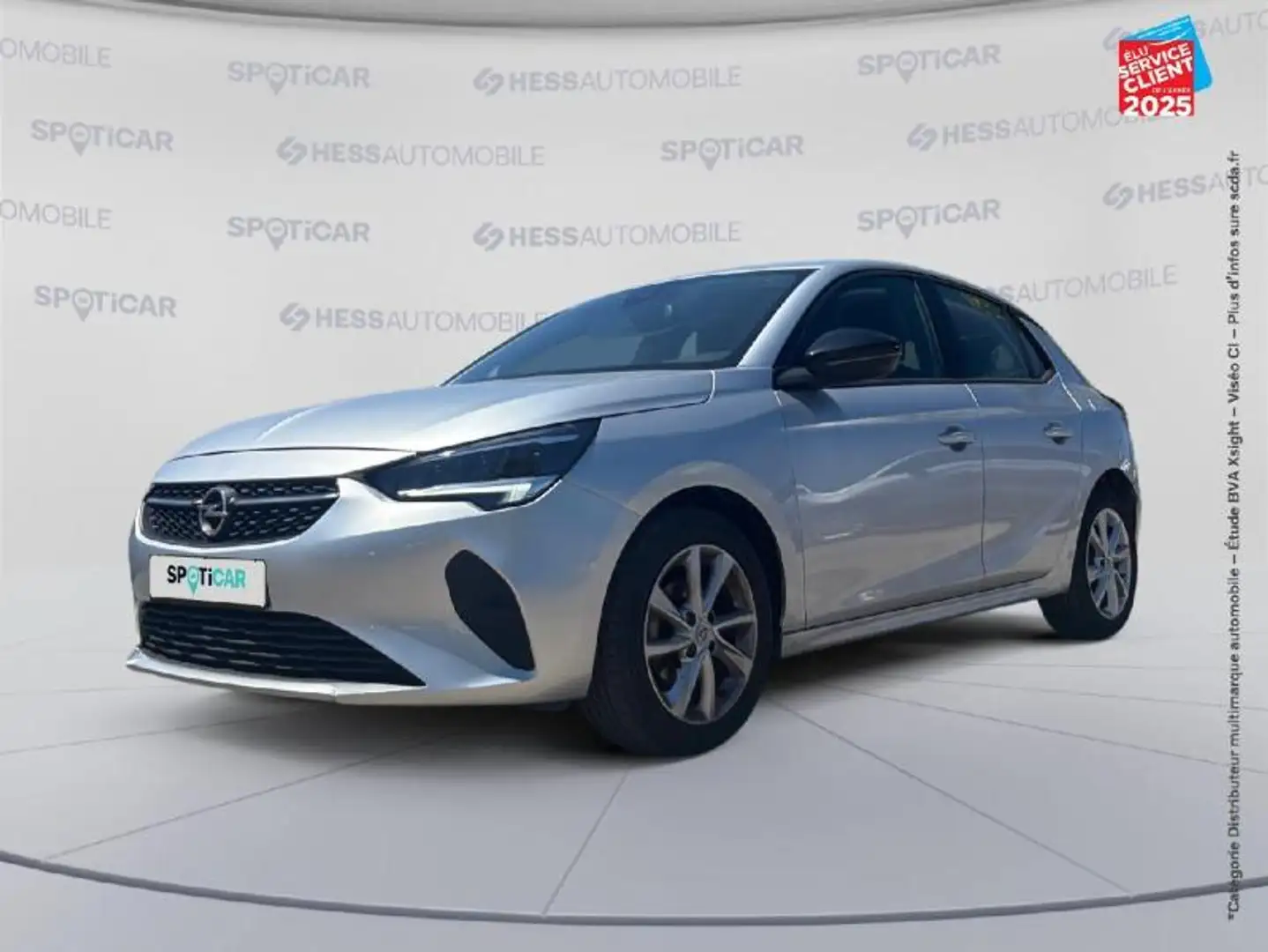 Opel Corsa-e 1.2 75ch Elegance Business GPS Carplay Gris - 1