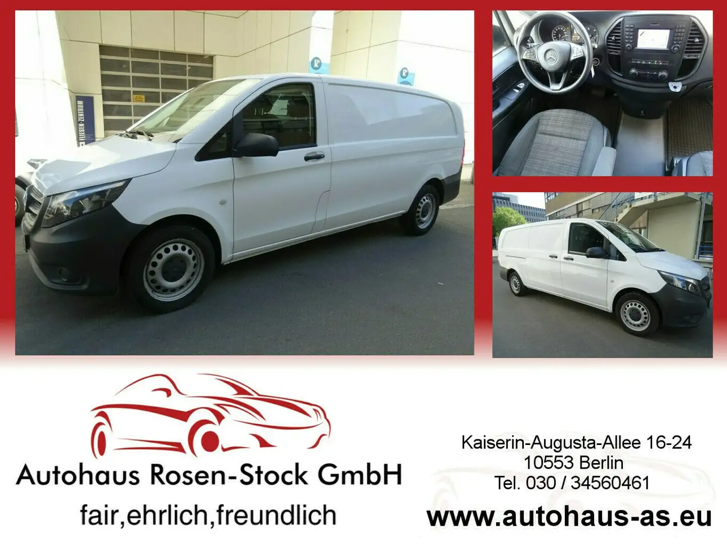 Mercedes-Benz Vito extra lang Transporter 114 CDI Automatik,Standh,Pa Blanc - 1