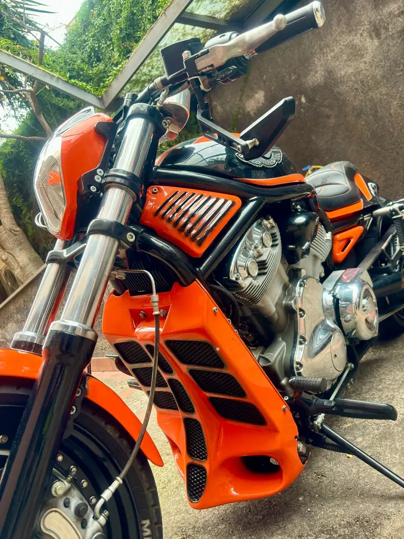 Harley-Davidson V-Rod Harley special da espozizione modifiche a libretto Arancione - 1