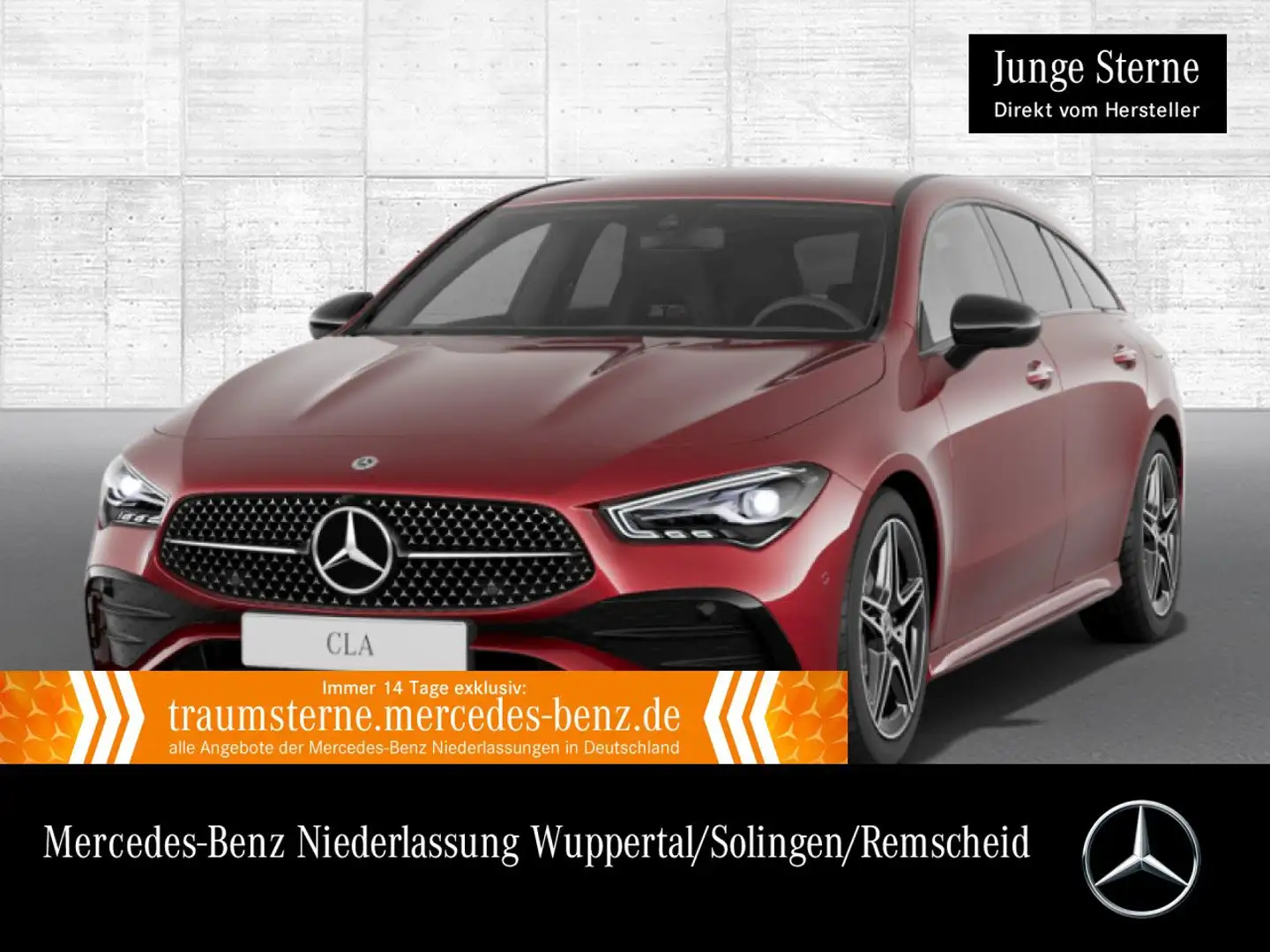 Mercedes-Benz CLA 180 AMG+NIGHT+AHK+LED+KAMERA+KEYLESS+7G Rot - 1