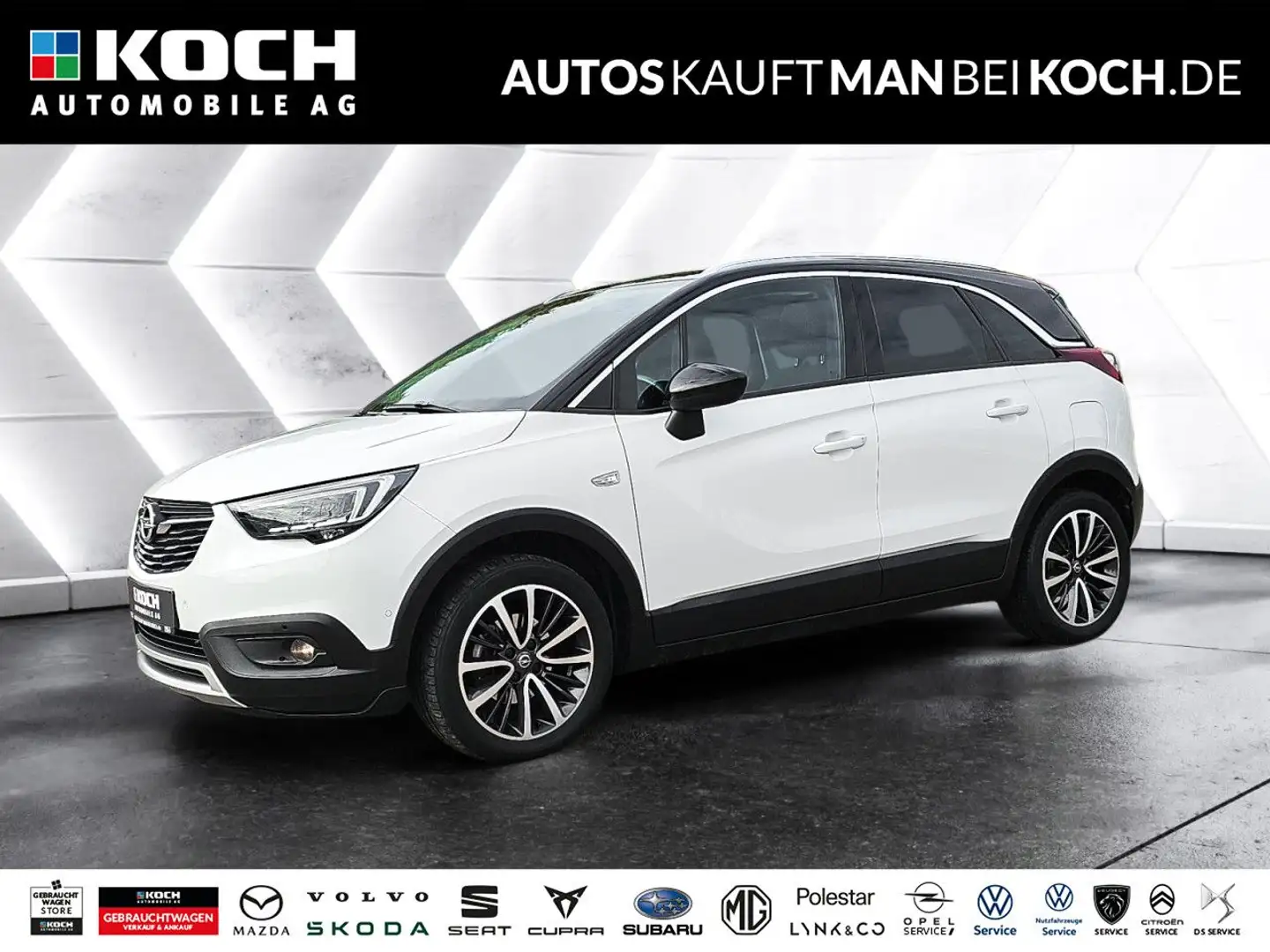 Opel Crossland X 1.2 Turbo Ultimate LEDER FSE PANO SHZ Weiß - 1