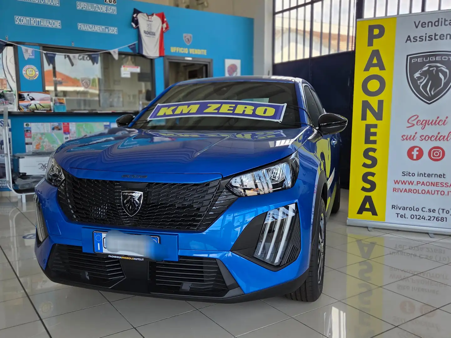 Peugeot 2008 KM/0 100 CV NESSUN OBBLIGO FINANZIARIO !! Blauw - 1