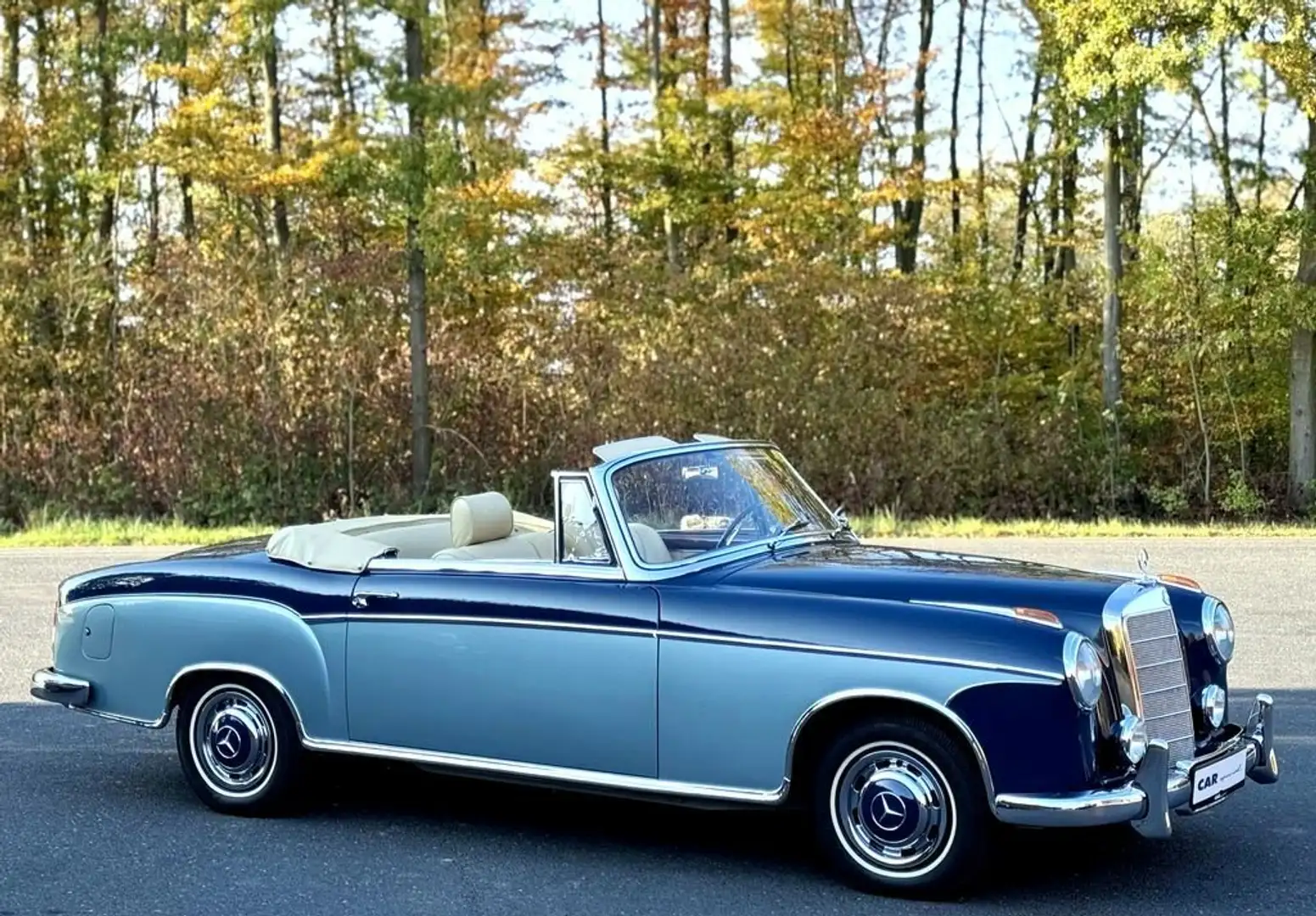 Mercedes-Benz 220 220 S Cabrio W 180 Ponton Manufaktur - Zustand 1 Albastru - 1