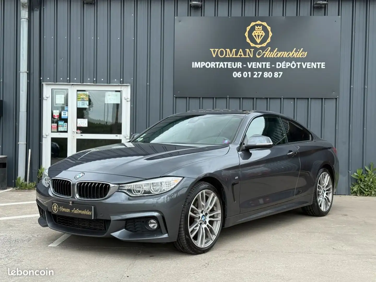 BMW 435 Serie coupé F32 435d xDrive 313 CV M Sport %2B TOI Gris - 1