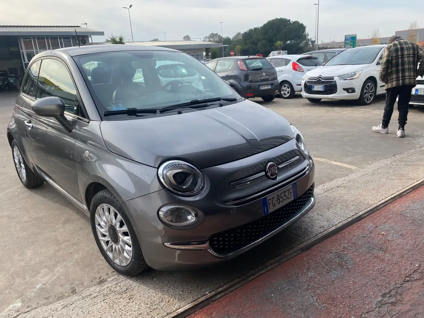 Fiat 500 500 1.2 Lounge SOLO 50 MILA KM Grigio - 1
