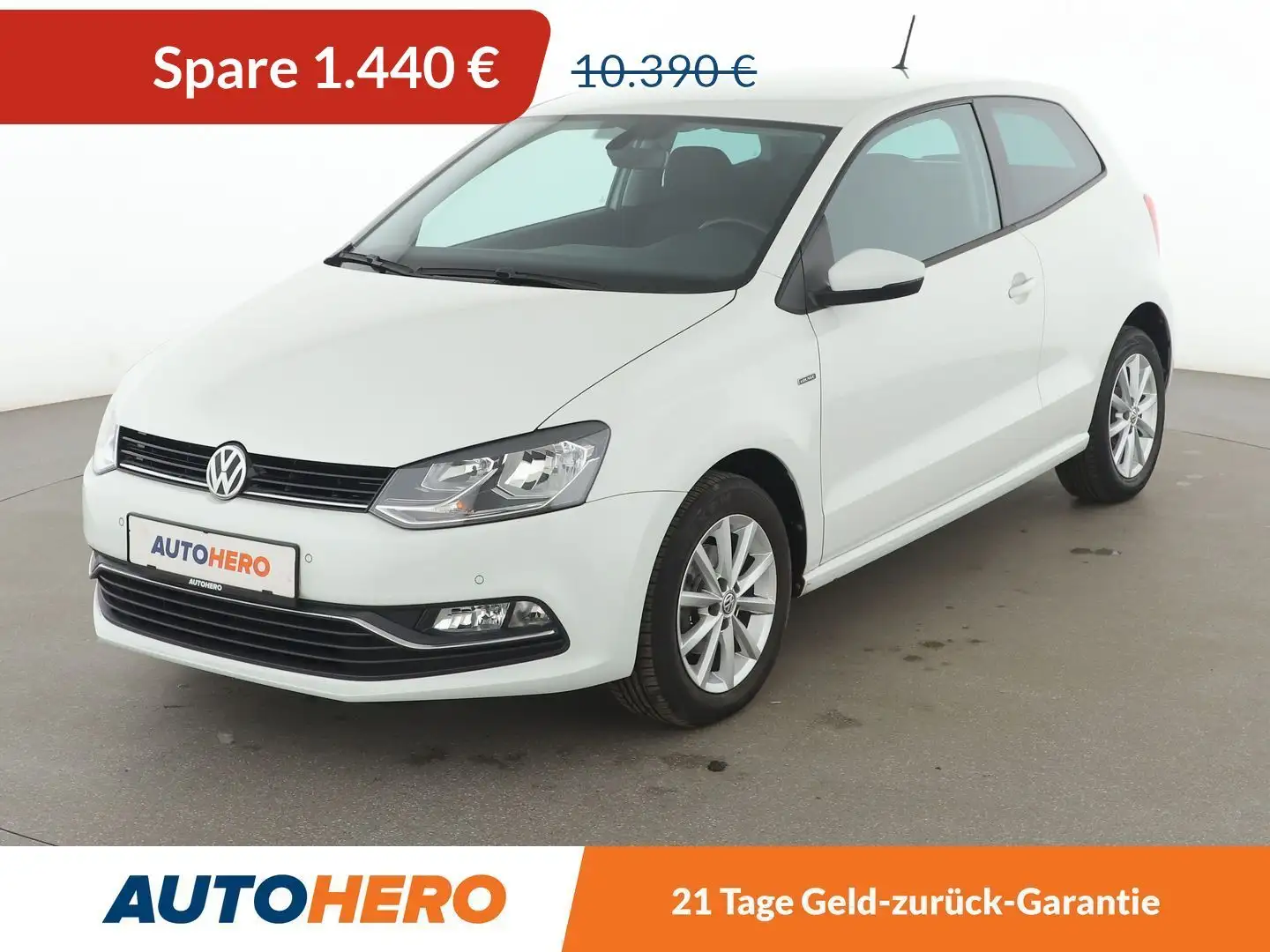 Volkswagen Polo 1.0 Lounge*TEMPO*PDC*KLIMA*GARANTIE* Wit - 1