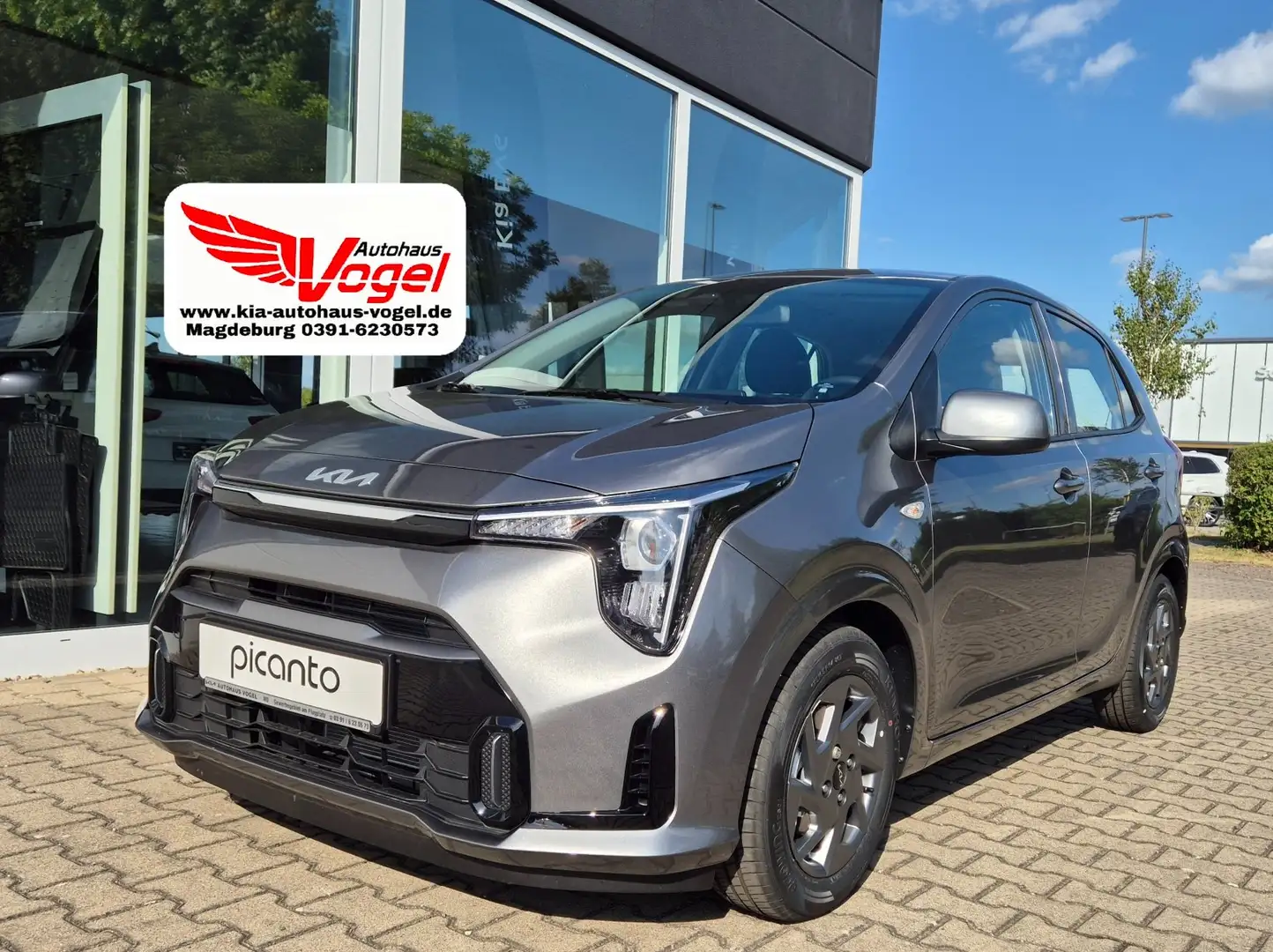 Kia Picanto 1.0 Vision AMT Automatik Navi Rückfahrkamera Gris - 1