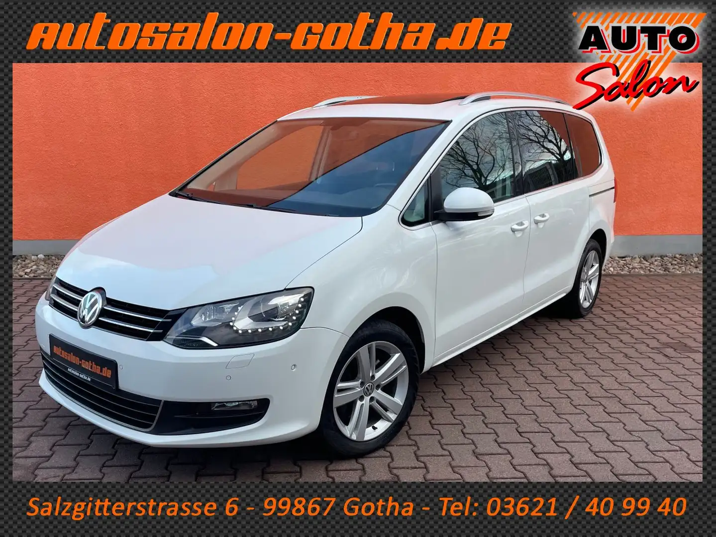 Volkswagen Sharan Comfortline DSG 7-Sitzer NAVI+AHK XENON Білий - 1