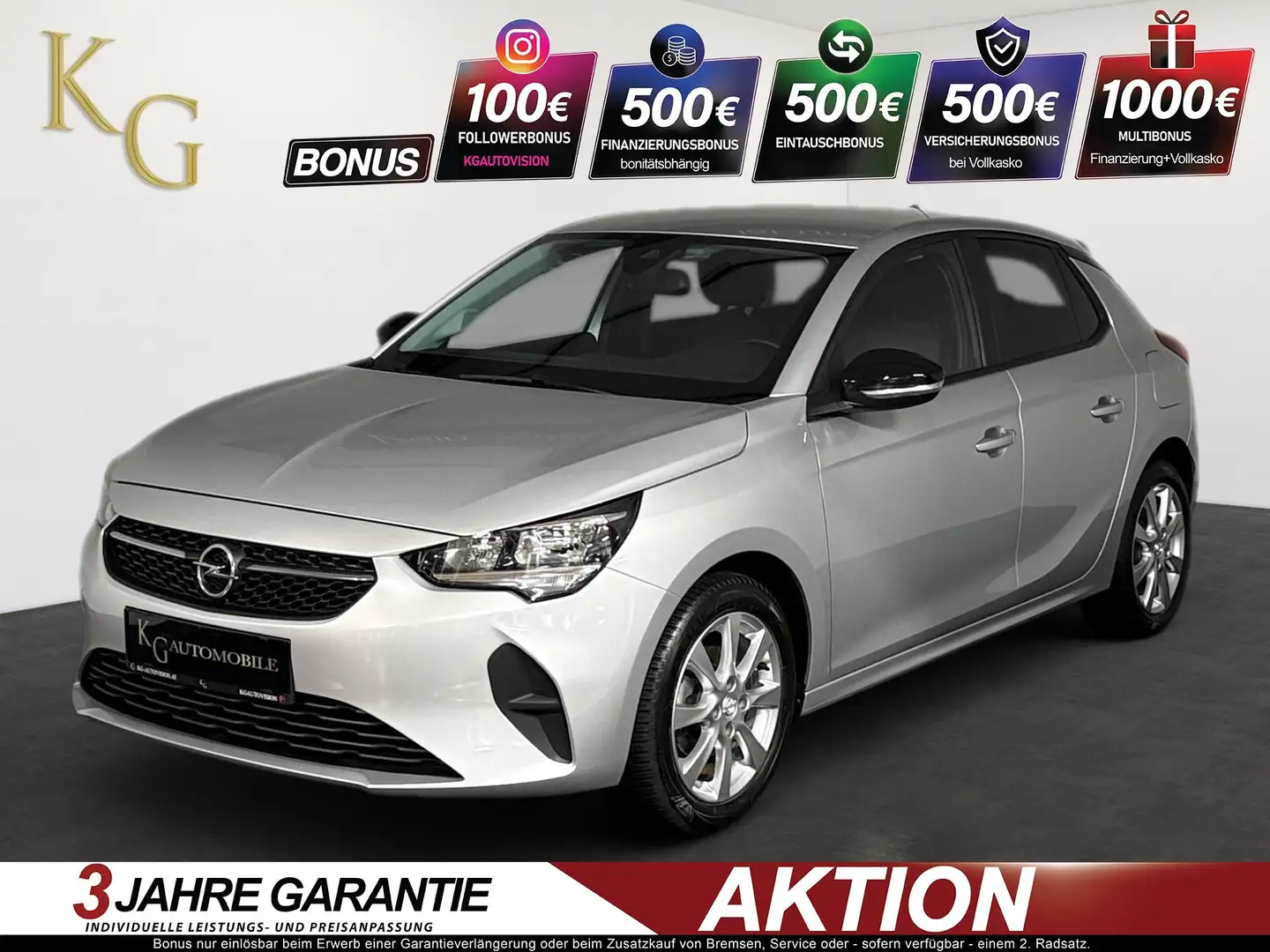Opel Corsa F 1.2 Edition ab ca. 99€ monatlich Silber - 1