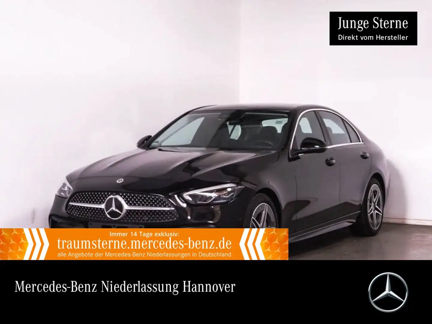 Mercedes-Benz C 220 d AMG+AHK+LED+KAMERA+TOTW+KEYLESS+9G Negro - 1