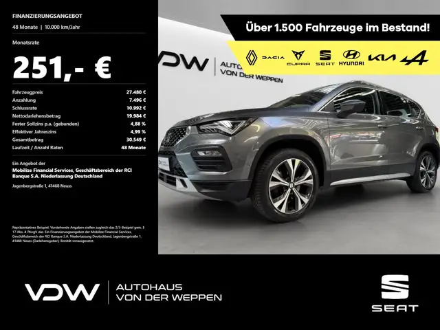 SEAT Ateca Xperience 4Drive Standheizung B.Paket XL Klima