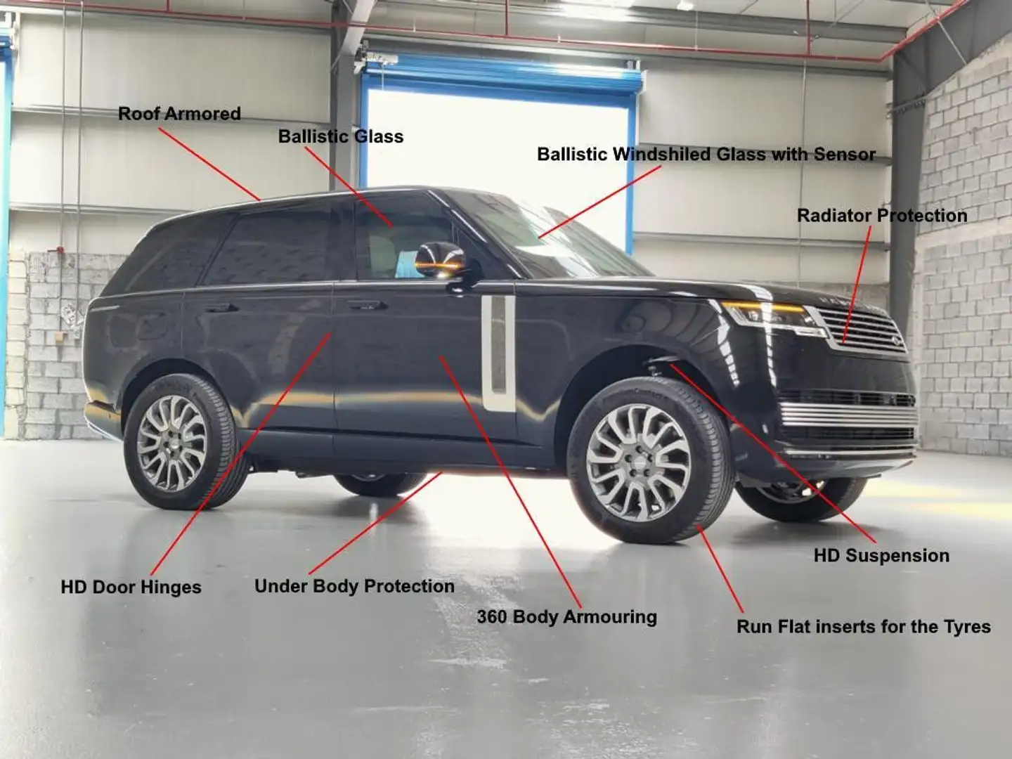 Land Rover Range Rover 4.4 P530 Autobiography*RHD*ARMOURED* Schwarz - 1