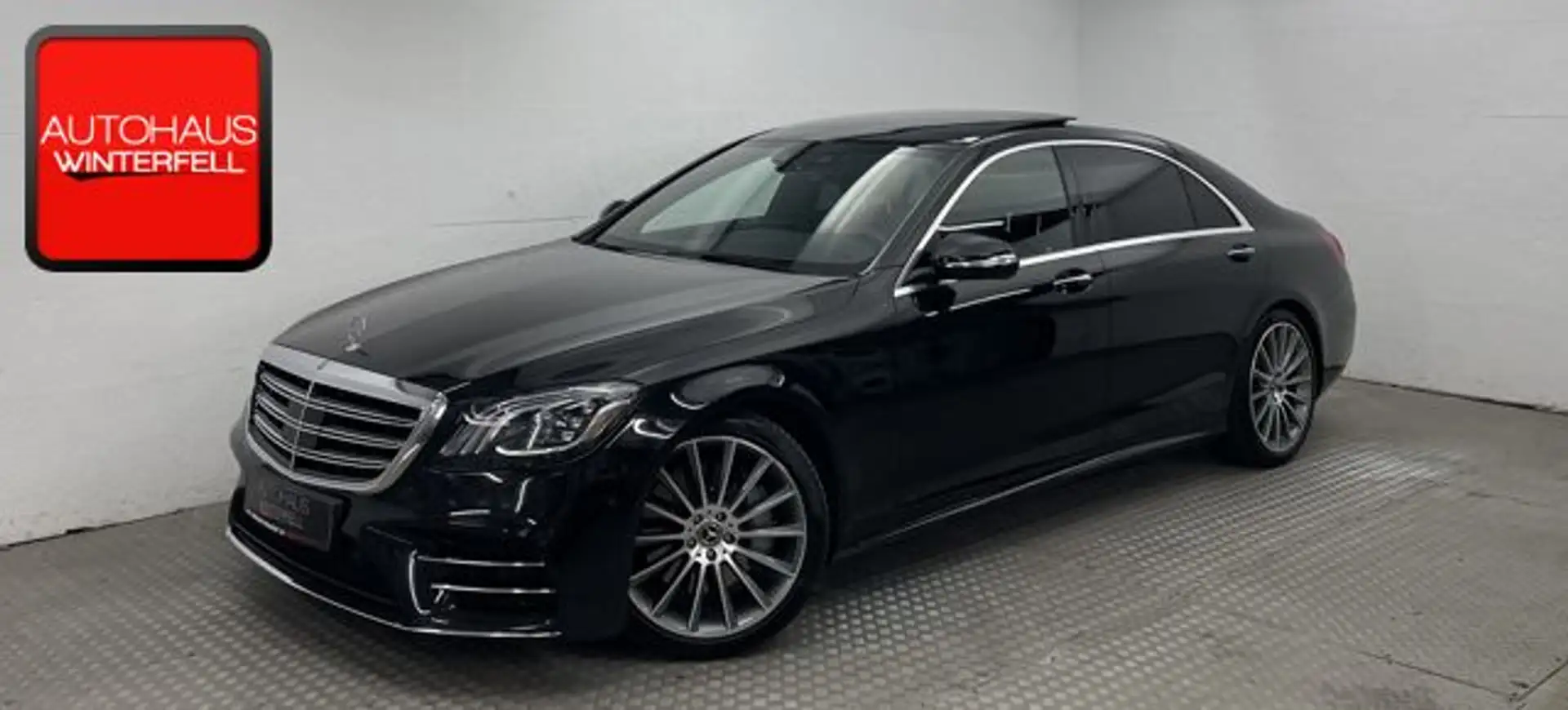 Mercedes-Benz S 400 d LANG 4M AMG PANO+KEYLESS+MASSAGE+MEMO+ Zwart - 1