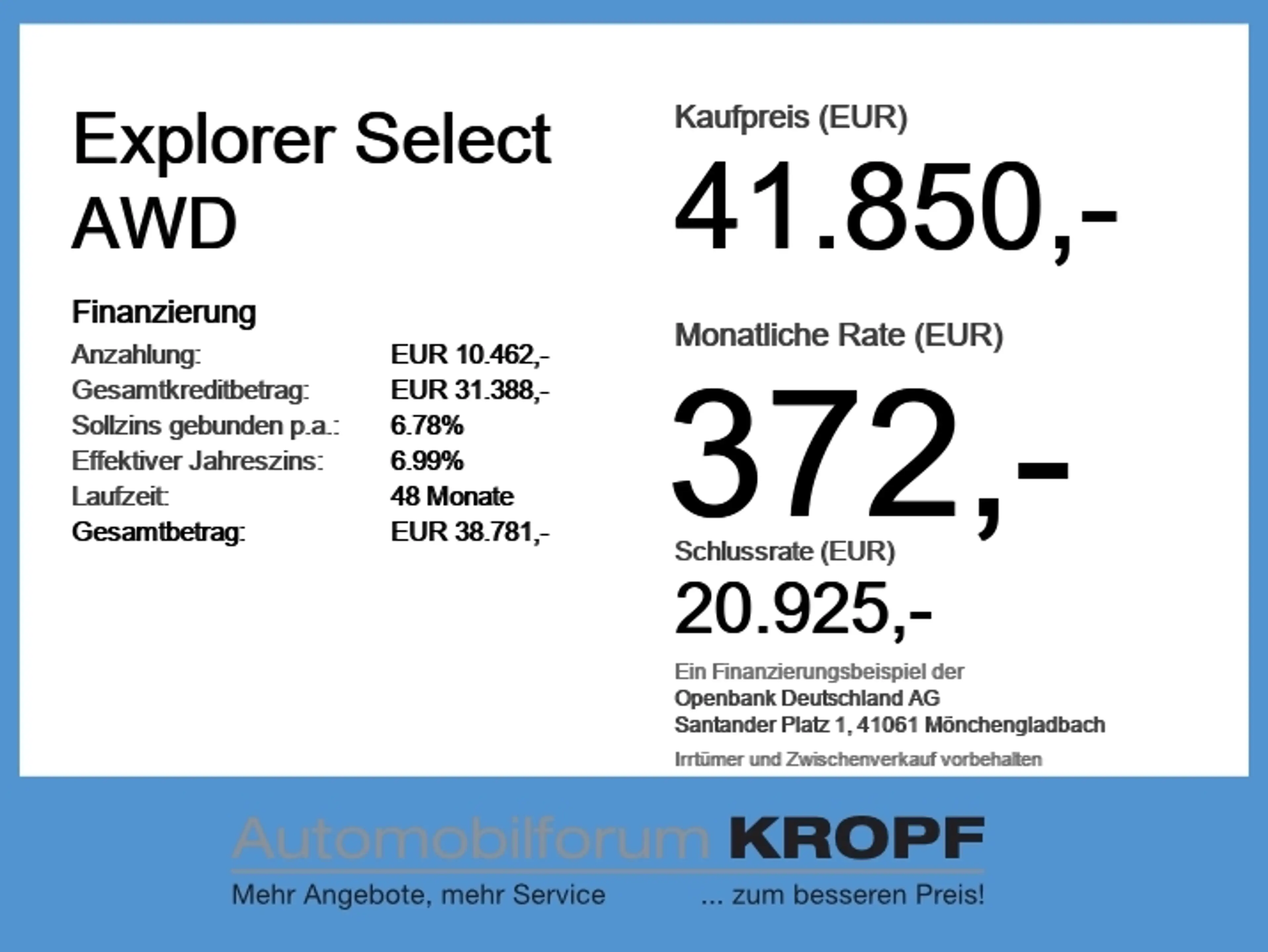 Ford Explorer Select AWD iACC*360*LED*B&O*NAVI*SHZ — photo 6