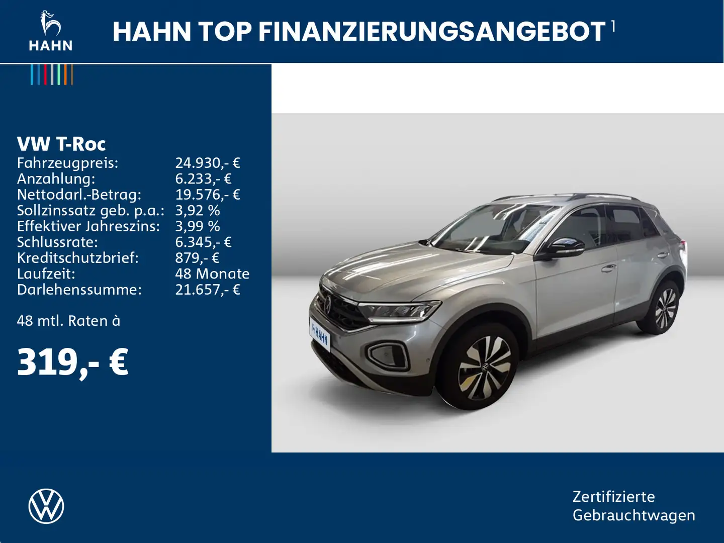Volkswagen T-Roc 1.0TSI Goal ACC LED Navi PDC Standheizung Zilver - 2