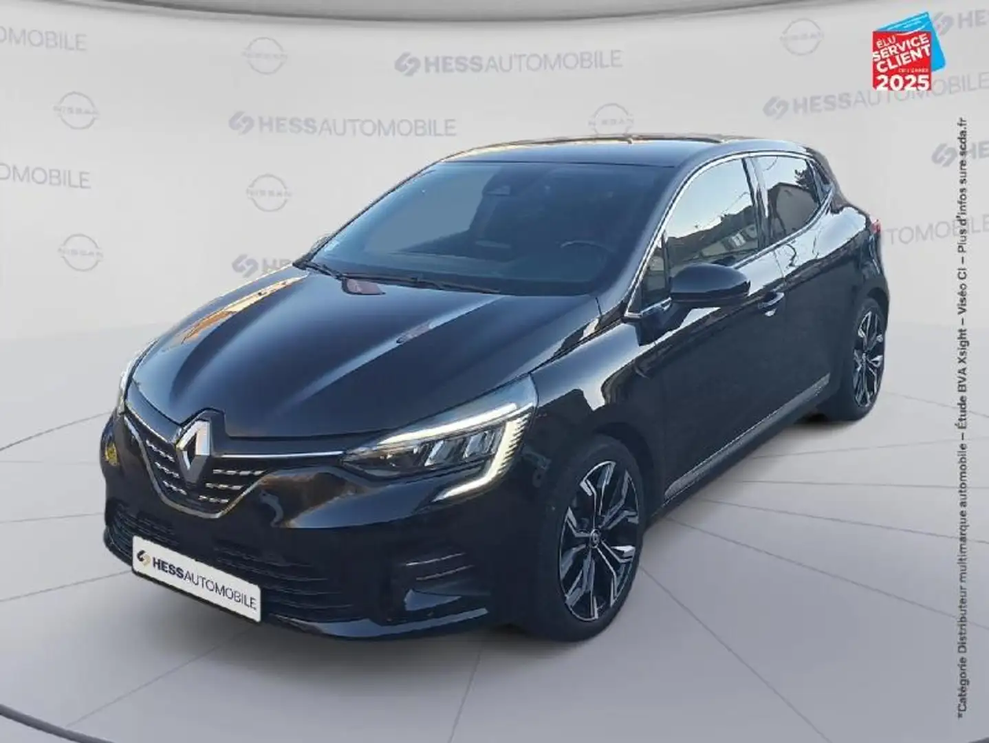 Renault Clio 1.6 E-Tech hybride 140ch Intens -21N Sieges chauf GPS Camera Noir - 1