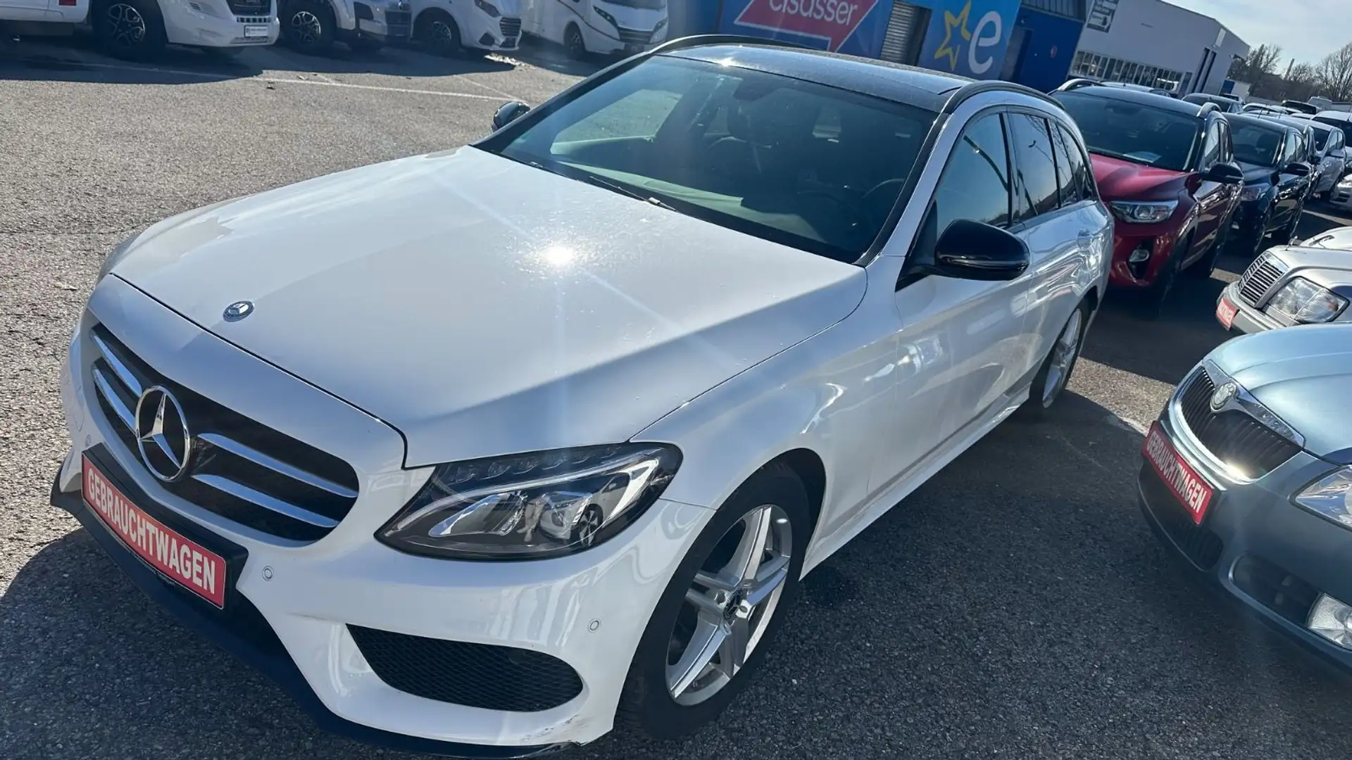 Mercedes-Benz C 220 C -Klasse T-Modell,PANO-SD,AMG LINE,LEDER Weiß - 1