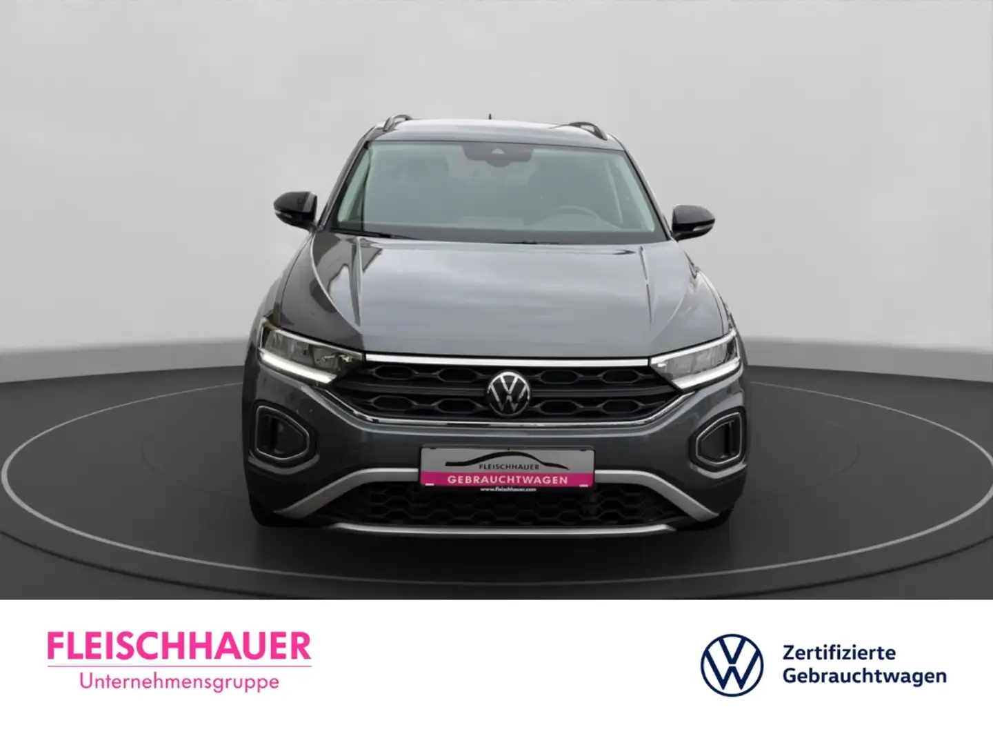 Volkswagen T-Roc Goal 1.0 TSI+GRA+BSD+KLIMA+SHZ+LED+NAVI+DAB Grau - 2