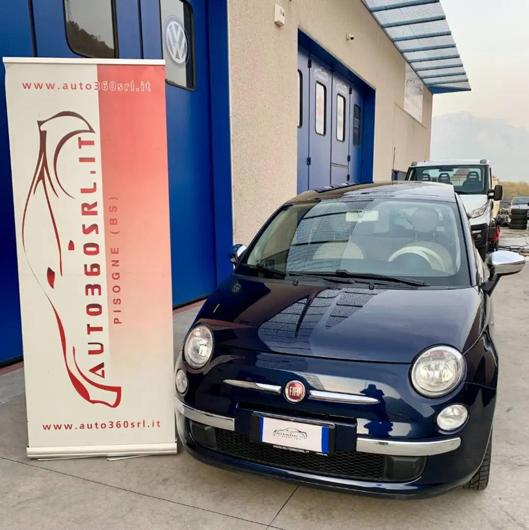 Fiat 500 1.2 Sport PELLE TOTALE FRAU TETTO PANOR.APRIBILE Bleu - 1