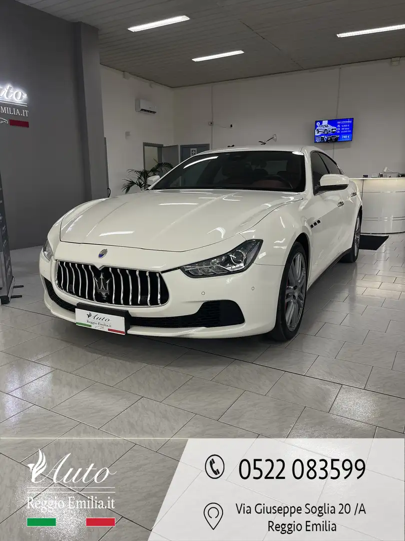 Maserati Ghibli Ghibli III 2013 3.0 V6 ds 275cv auto my16 E6 Bianco - 1