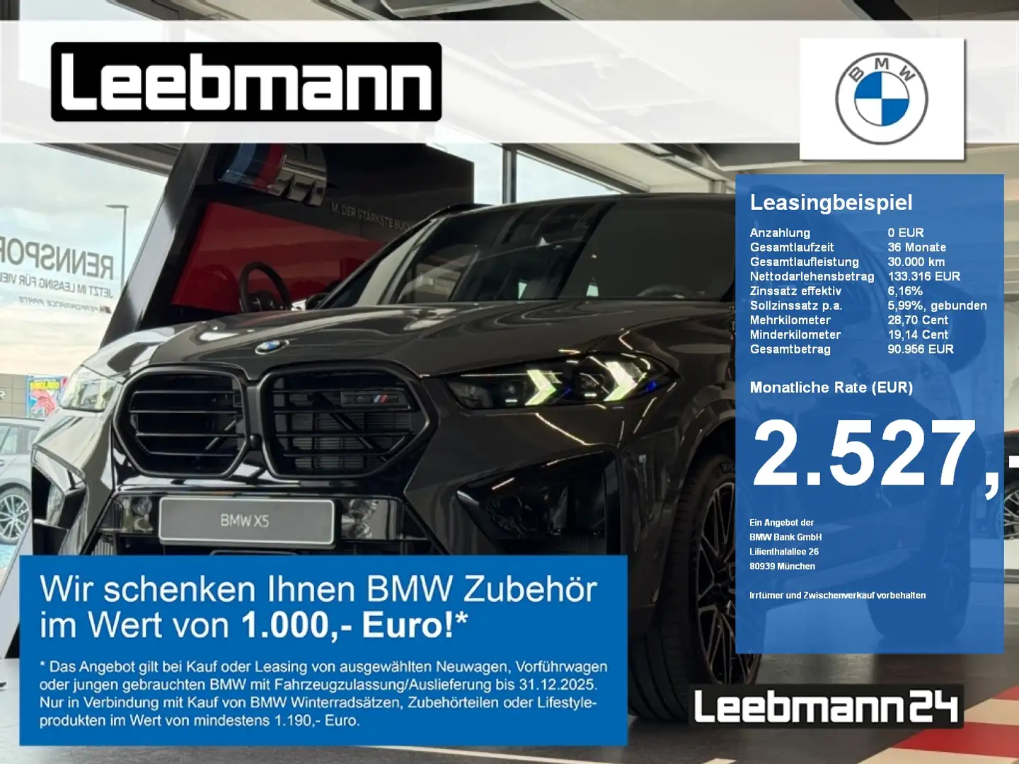 BMW X5 M Competition B&W/M-Drive-Pack/CarbonInt. Gris - 1