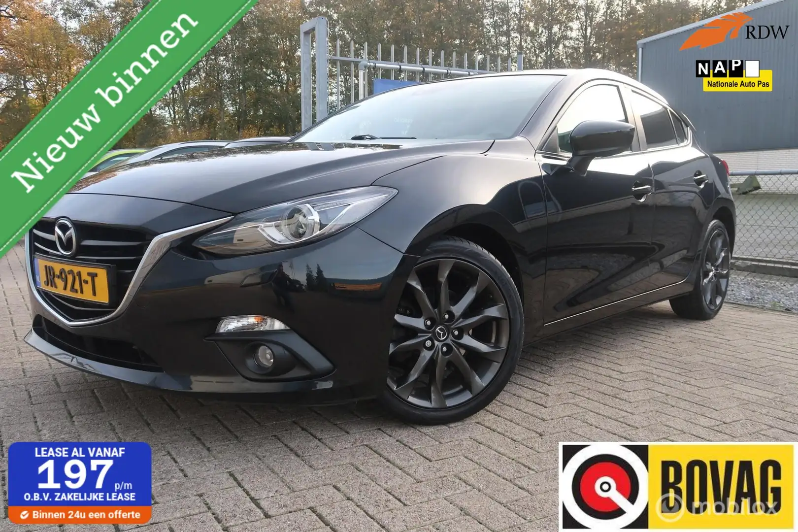 Mazda 3 2.0 GT-M Line CAMERA, STOELVERWARM, DAB, NAVI Zwart - 1