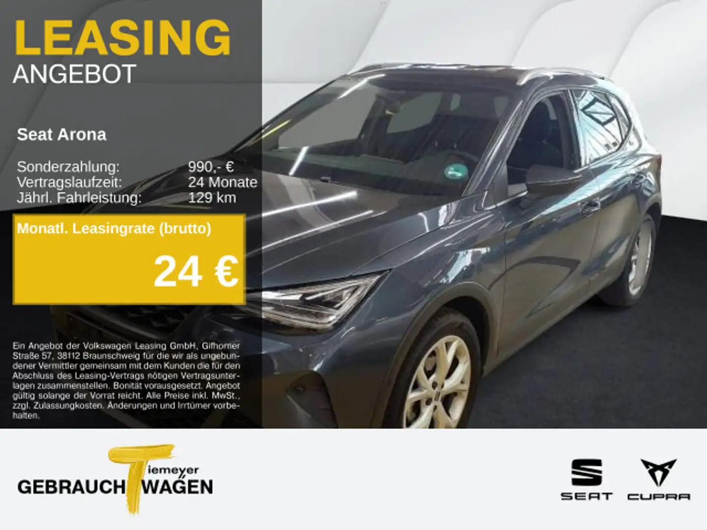 SEAT Arona 1.0 TSI DSG FR KAMERA SIDE-ASSIST PARKLENK Grau - 1
