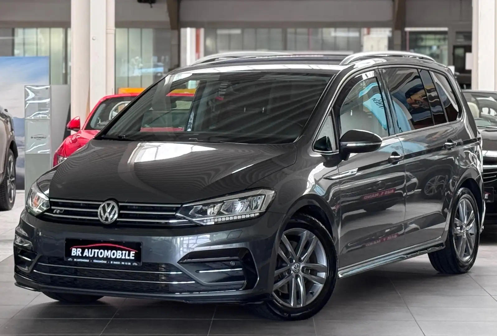 Volkswagen Touran R-Line*7-Sitze*LED*Kamera*Navi*Standheizung*AHK* Grau - 1