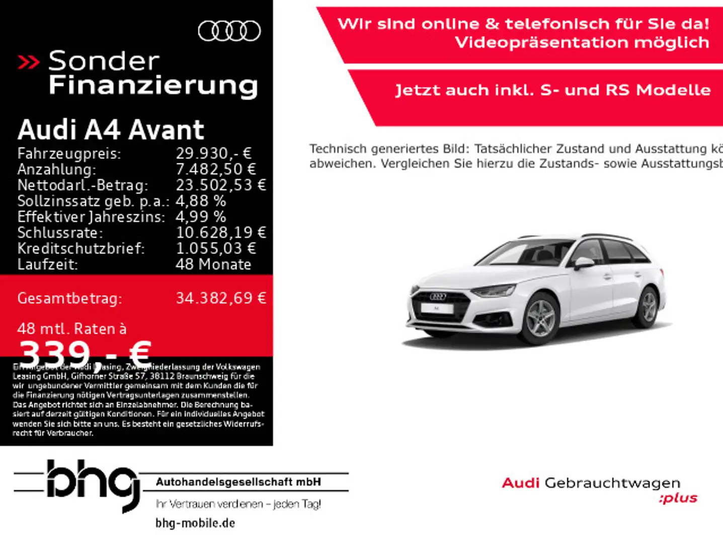 Audi A4 35 TFSI S tronic Weiß - 1