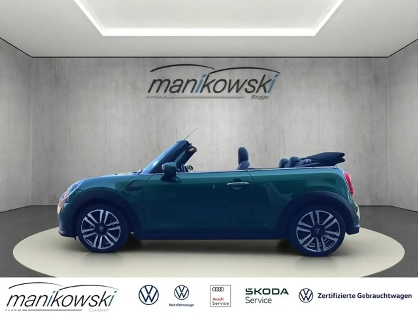 MINI One Cabrio *Classic Trim*HUD+Navi+GJR+Leder+BT+RFK+PDC+Stzhzg Grün - 2