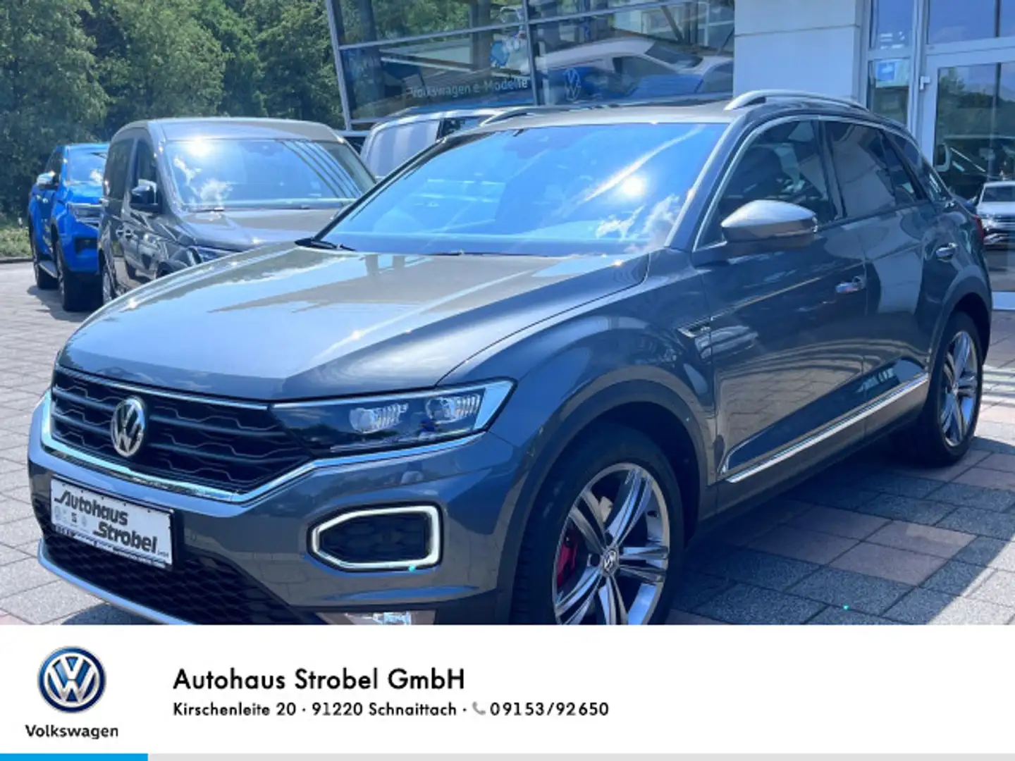 Volkswagen T-Roc 2.0 TSI DSG Sport 4M ACC LED Pano Navi Kam Grau - 1