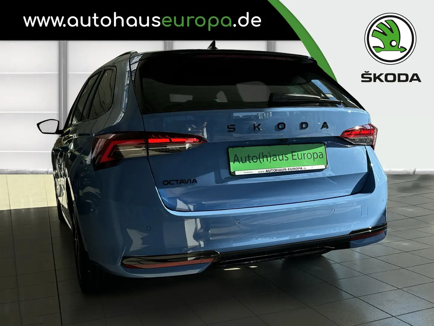 Skoda Octavia Combi Sportline 1.5 TSI mHEV DSG Matrix eKlappe  F Blau - 2