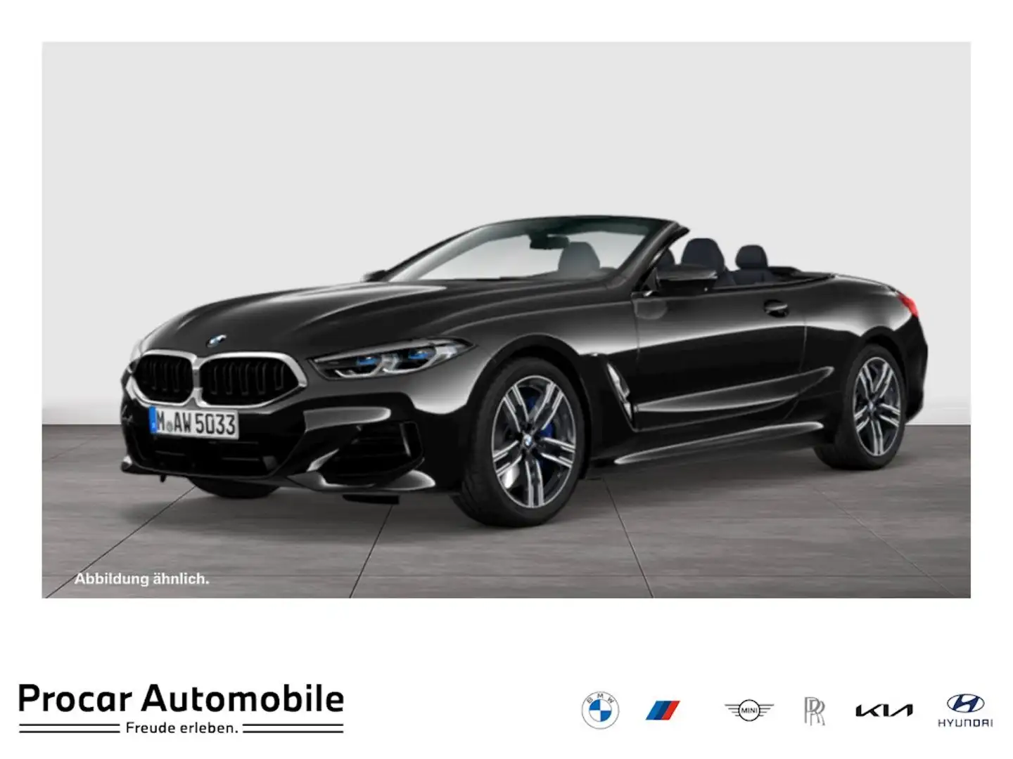 BMW 840 d xDrive Cabrio M Sport HUD ACC 360°KAM RFK Schwarz - 1