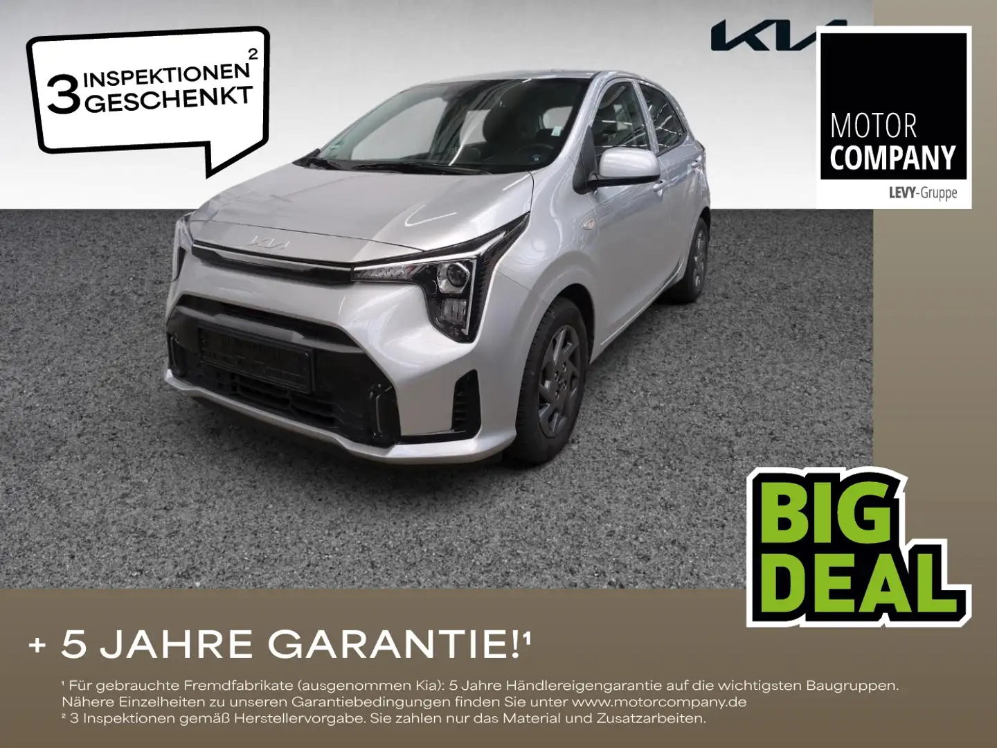 Kia Picanto 1.0 Vision +Automatik+Allwetter+Navi+R.Ka Silver - 1