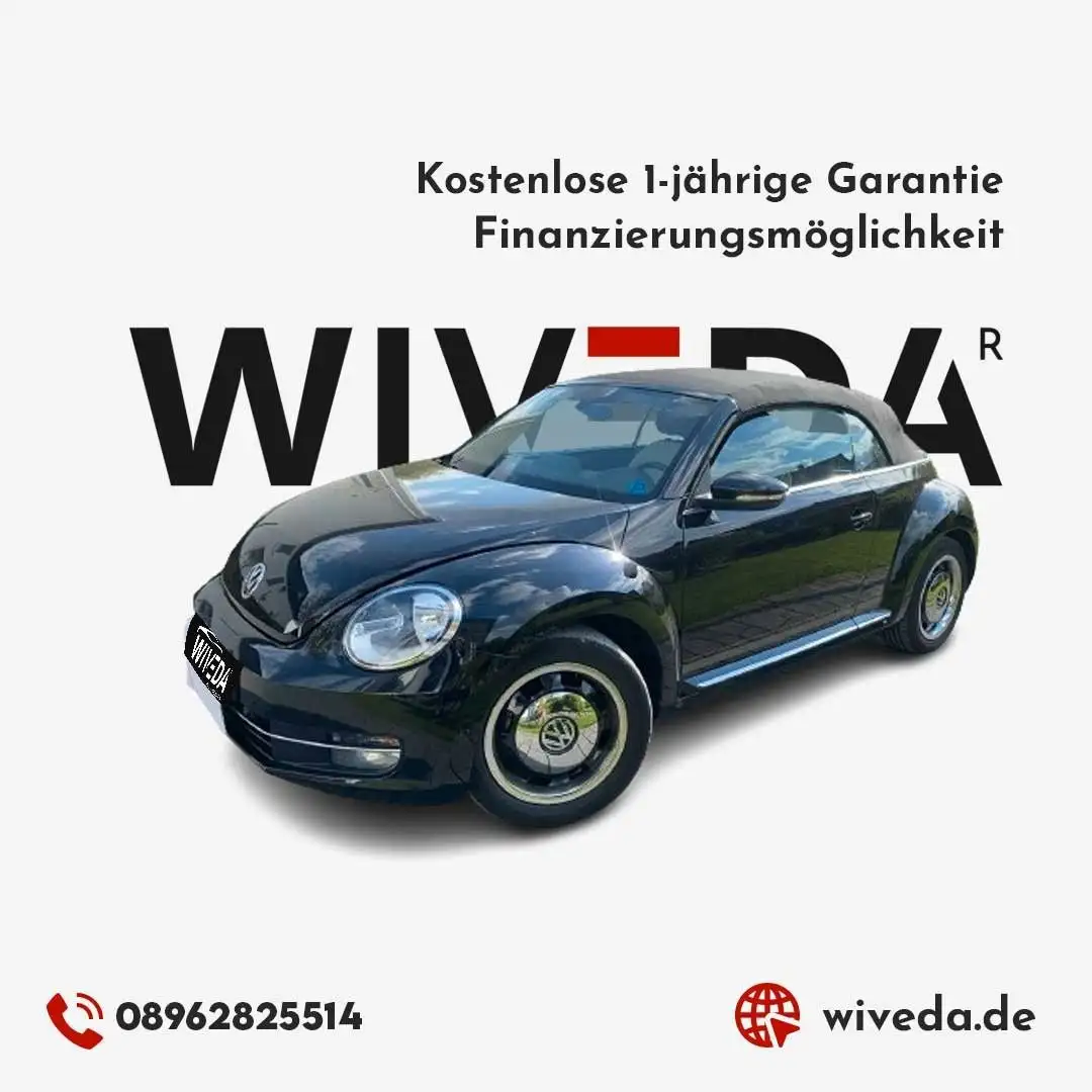 Volkswagen Beetle Cabriolet Cup BMT 2.0 TDI NAVI~LEDER~ Negro - 1
