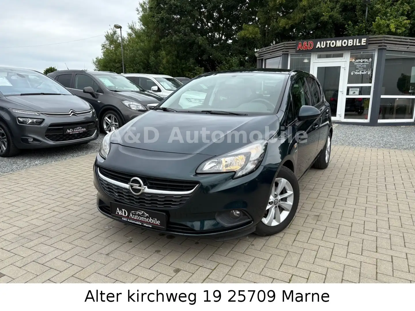 Opel Corsa E Drive 1.4 KLIMA SHZ TEMP0. BT ALU 2HAND Groen - 1