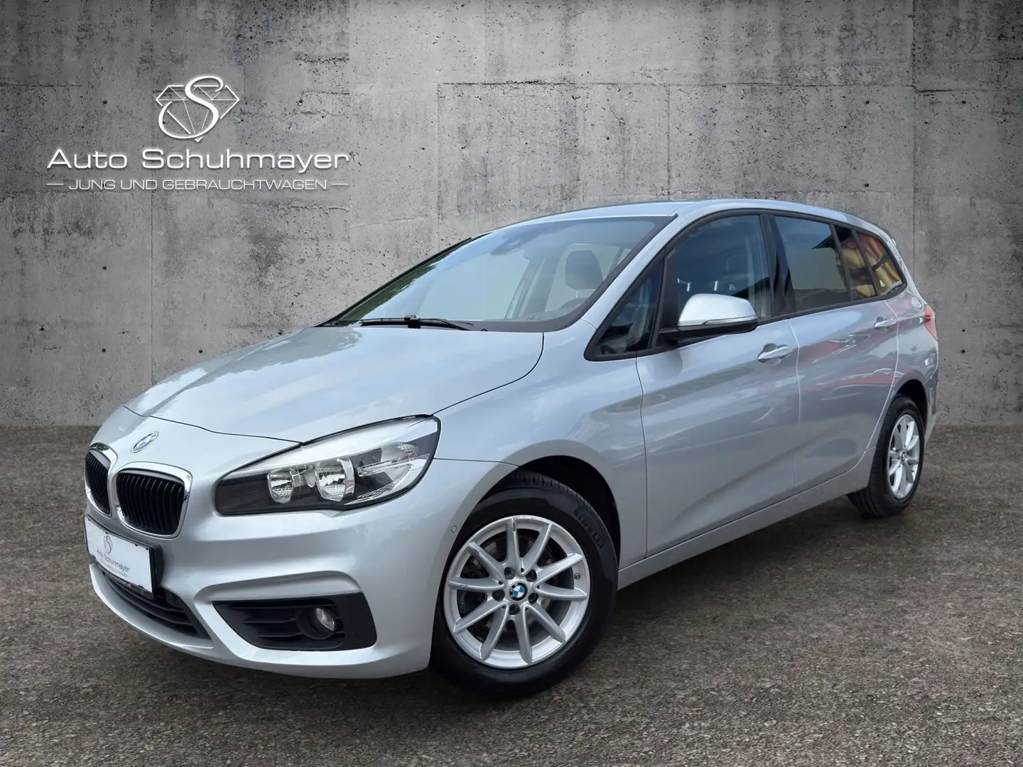 BMW 216 d Gran Tourer Advantage Aut. //7-Sitzer, AHK+++// Silber - 1