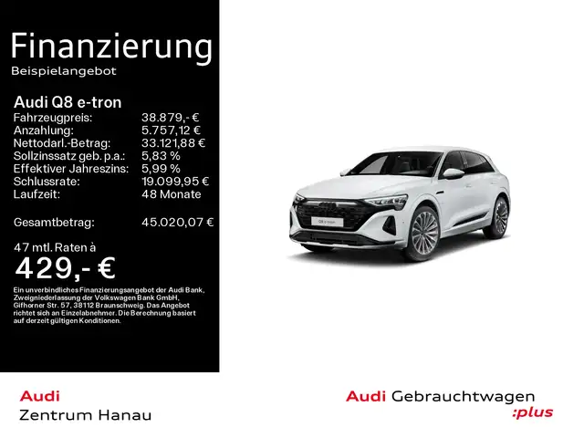 Audi Q8 e-tron 50 QUATT ADVANCED *INT S LINE*21 ZOLL*
