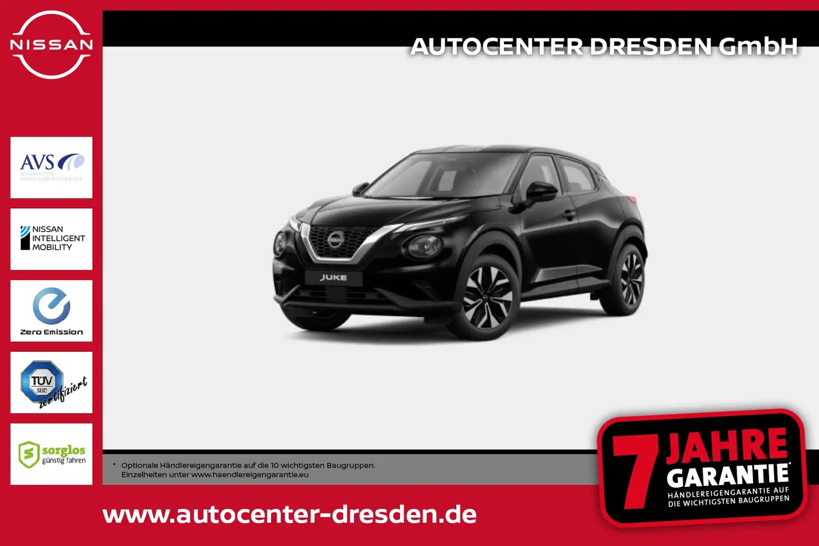 Nissan Juke 1.0 DIG-T 114 PS 6MT ACENTA Kam Navi SitzH Schwarz - 1