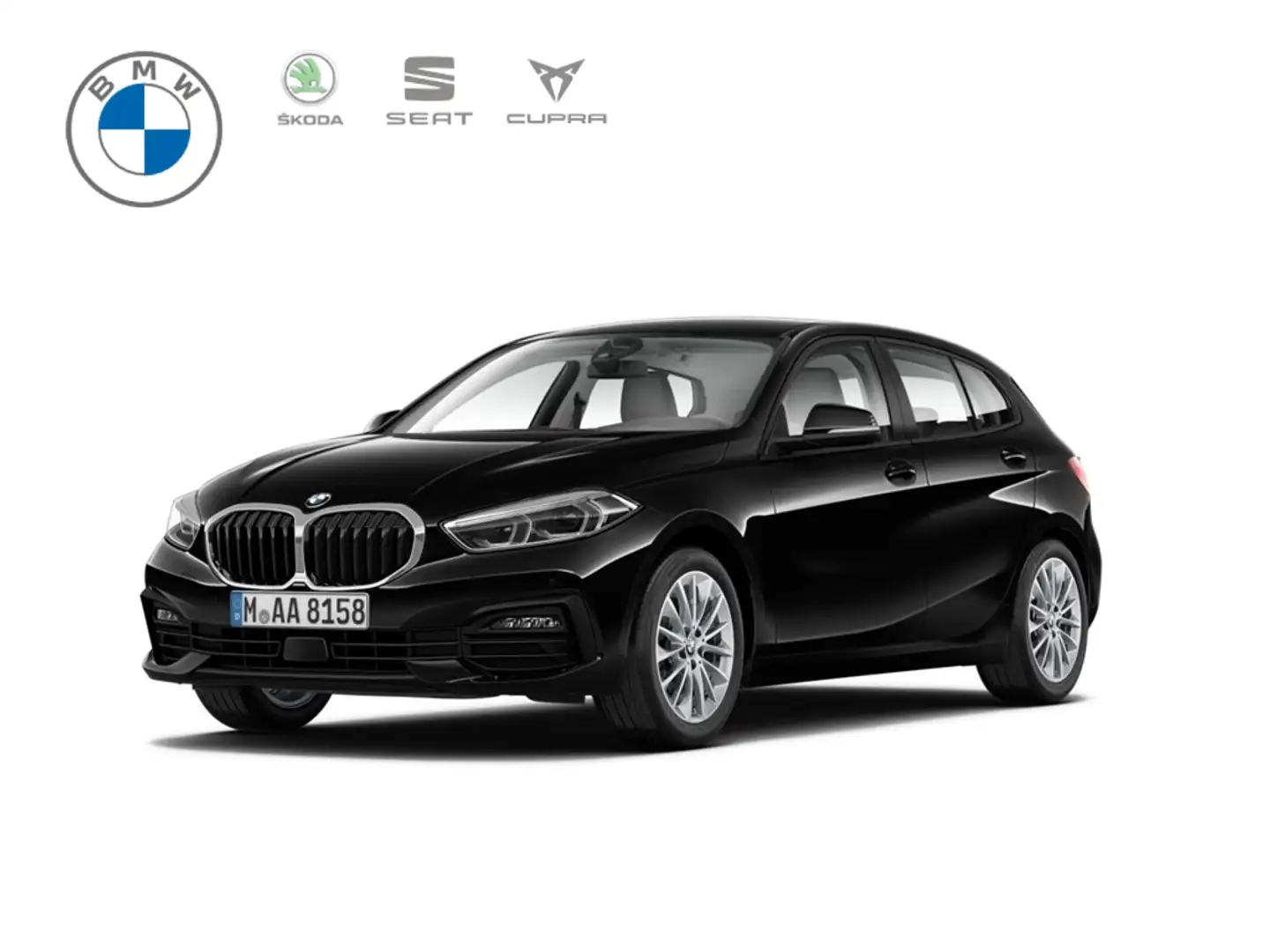 BMW 120 d xDrive AHK-abnehmbar Navi Leder Digitales Cockpi Schwarz - 1