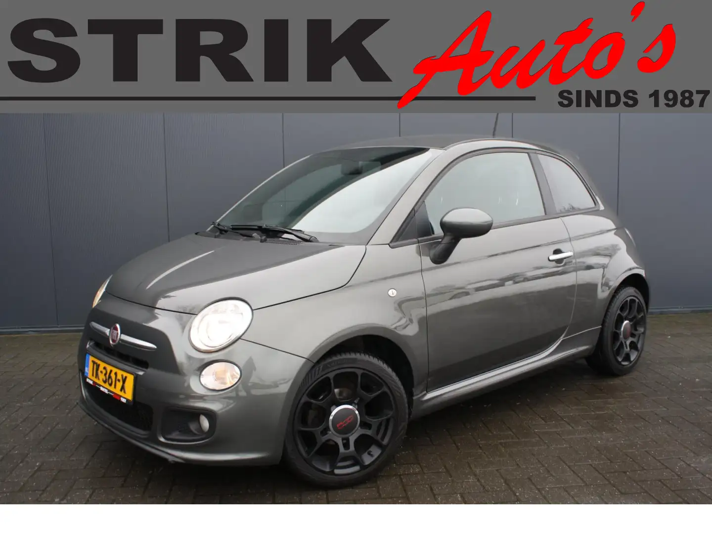 Fiat 500 1.2 Lounge SPORT - AIRCO - LM VELGEN Grau - 1